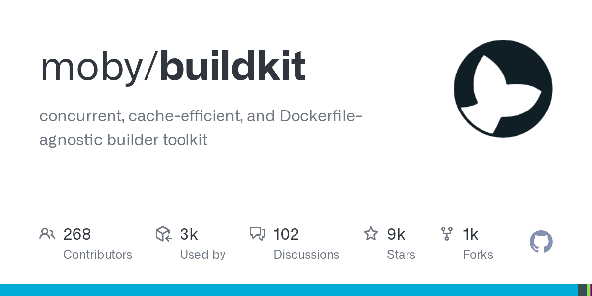 concurrent, cache-efficient, and Dockerfile-agnostic builder toolkit - moby/buildkit
