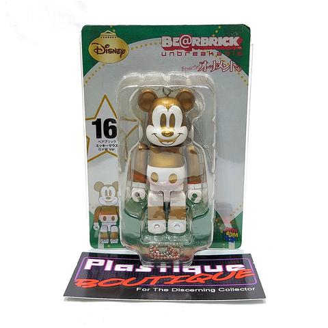 Be@rbrick Disney Special Ornament Happy Kuji: Mickey Mouse (Gold & White Version) #16