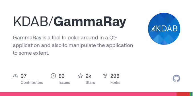 GammaRay is a tool to poke around in a Qt-application and also to manipulate the application to some extent. - KDAB/GammaRay