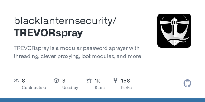TREVORspray is a modular password sprayer with threading, clever proxying, loot modules, and more! - blacklanternsecurity/TREVORspray