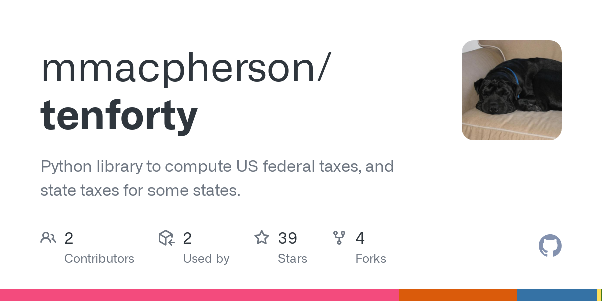 Python library to compute US federal taxes, and state taxes for some states. - mmacpherson/tenforty