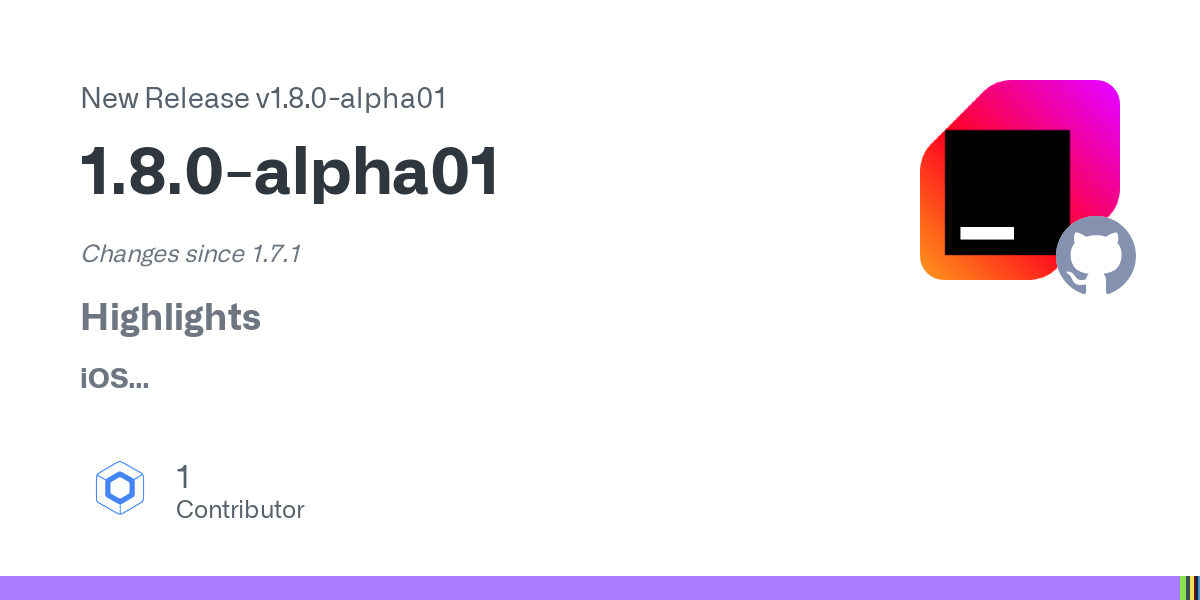 Changes since 1.7.1
Highlights
iOS

LocalUIViewController moved to the androidx.compose.ui.uikit module
Update AccessibilitySyncOptions and remove AccessibilityDebugLogger from public API
ComposeUI...