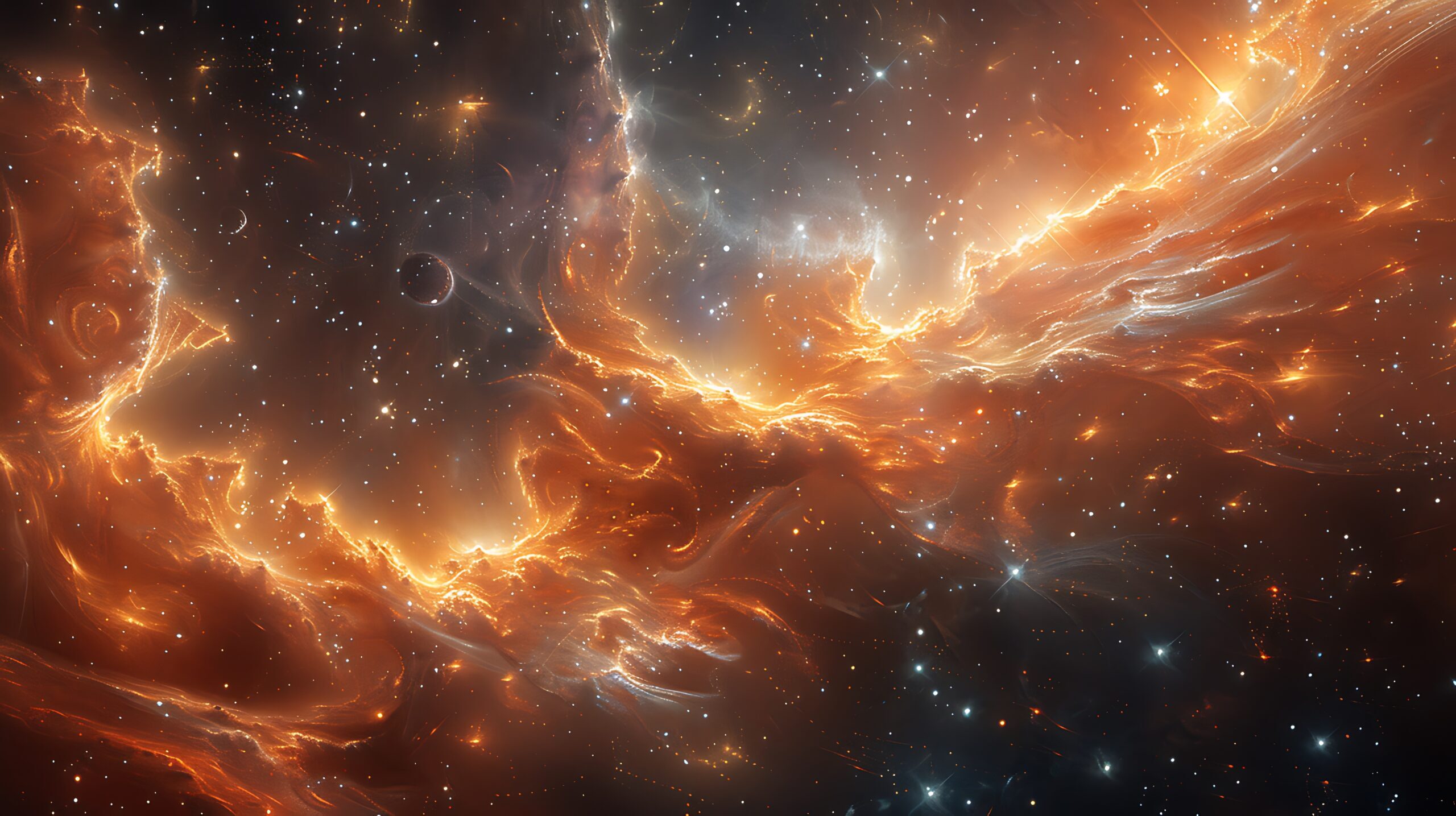cosmic symphony resonating throughout the universe with celestial bodies emitting harmonic frequencies that interweave to create a tapestry of cosmic music echoing through the void of space