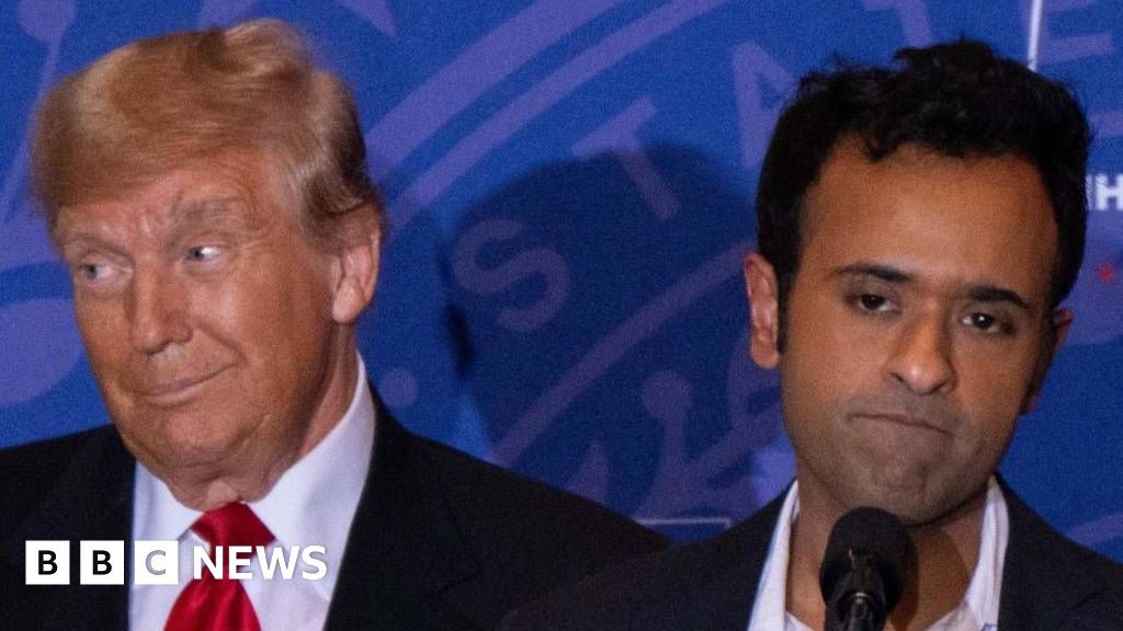 Donald Trump and Vivek Ramaswamy