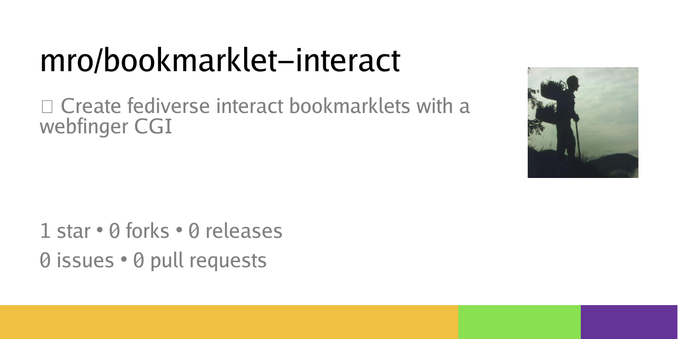 Summary card of repository mro/bookmarklet-interact