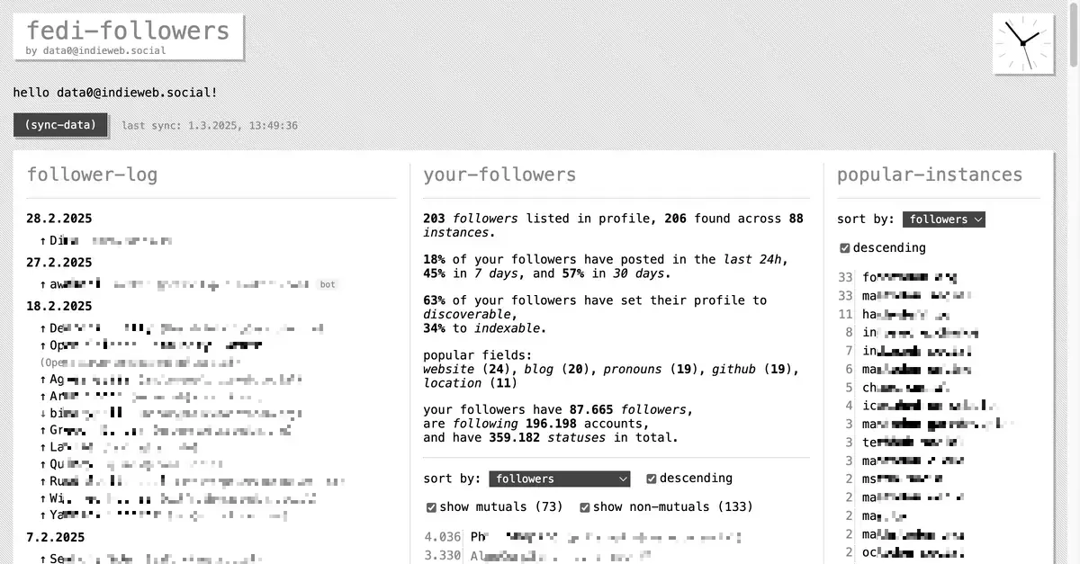 Screenshot of the app