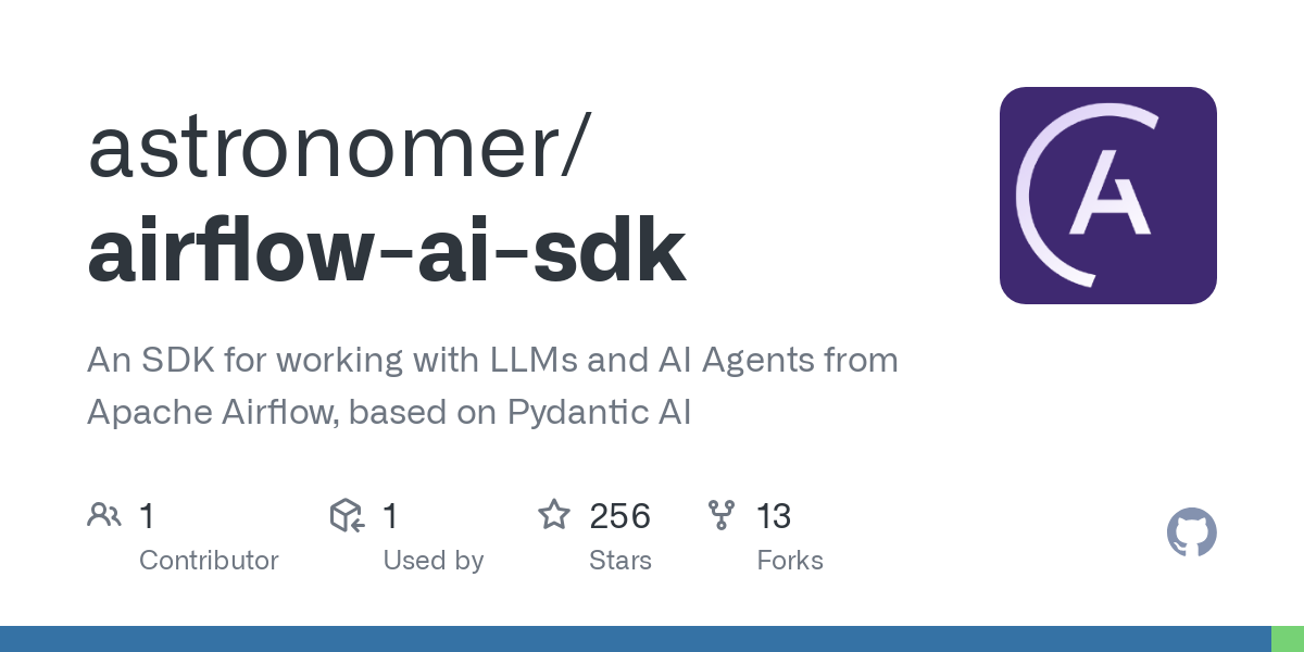 An SDK for working with LLMs and AI Agents from Apache Airflow, based on Pydantic AI - astronomer/airflow-ai-sdk