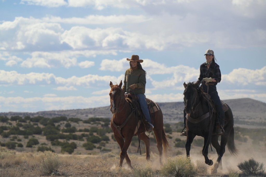 L to R: Minka Kelly and Lauren Glazier in 'Ransom Canyon' coming to Netflix