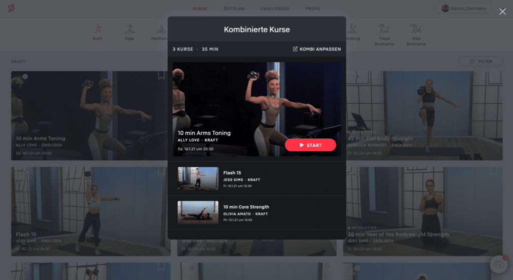 Stacked Classes: Neues Kombi-Feature für Peloton Kurse