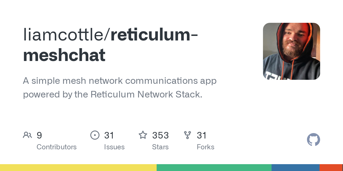 A simple mesh network communications app powered by the Reticulum Network Stack. - liamcottle/reticulum-meshchat