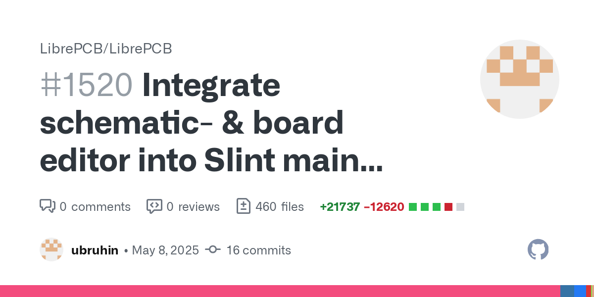 Description
The most important step of the Qt -&gt; Slint migration: Integrating the complete schematic- &amp; board editor functionality into the new Slint main window, eliminating the standalone ...