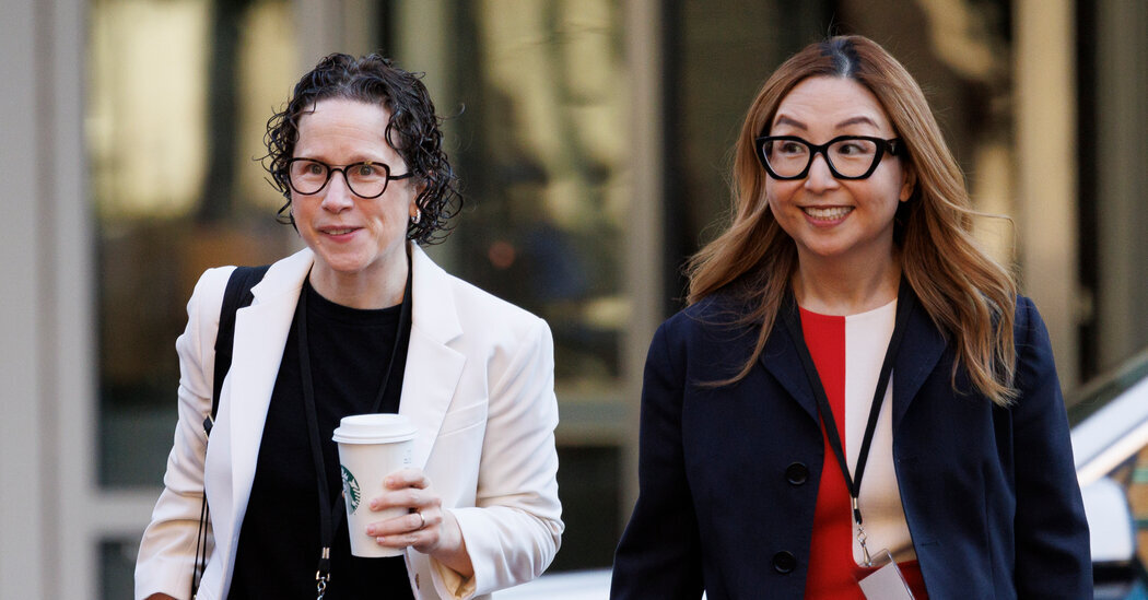 Karen Dunn, left, and Jeannie Rhee, right, are leaving Paul Weiss along with Bill Isaacson and Jessica Phillips.