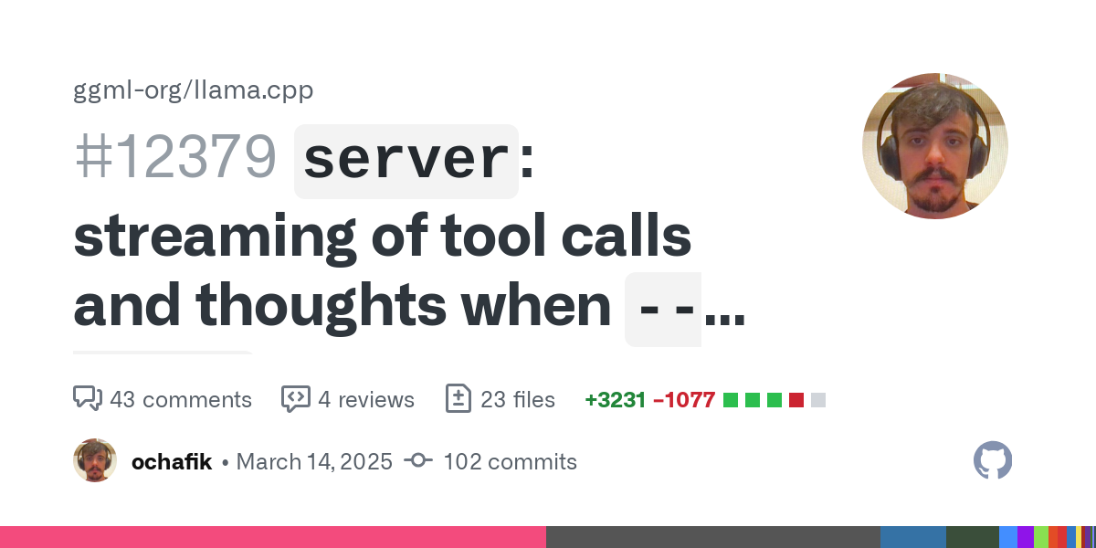 This PR is still WIP (see todos at the bottom) but welcoming early feedback / testing

Support streaming of tool calls in OpenAI format
Improve handling of thinking model (DeepSeek R1 Distills, QwQ...