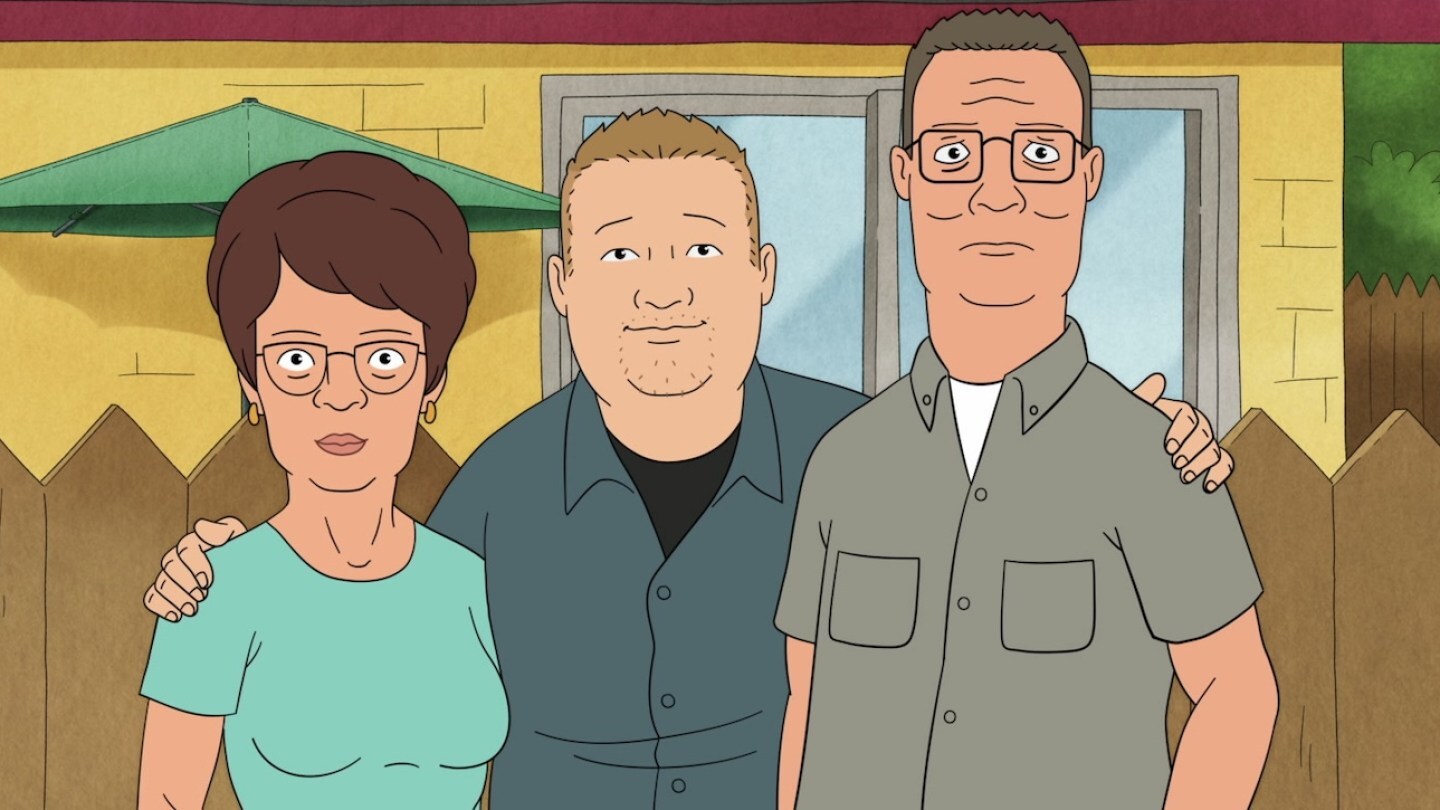 Peggy, Bobby and Hank in Hulu’s King of the Hill revival