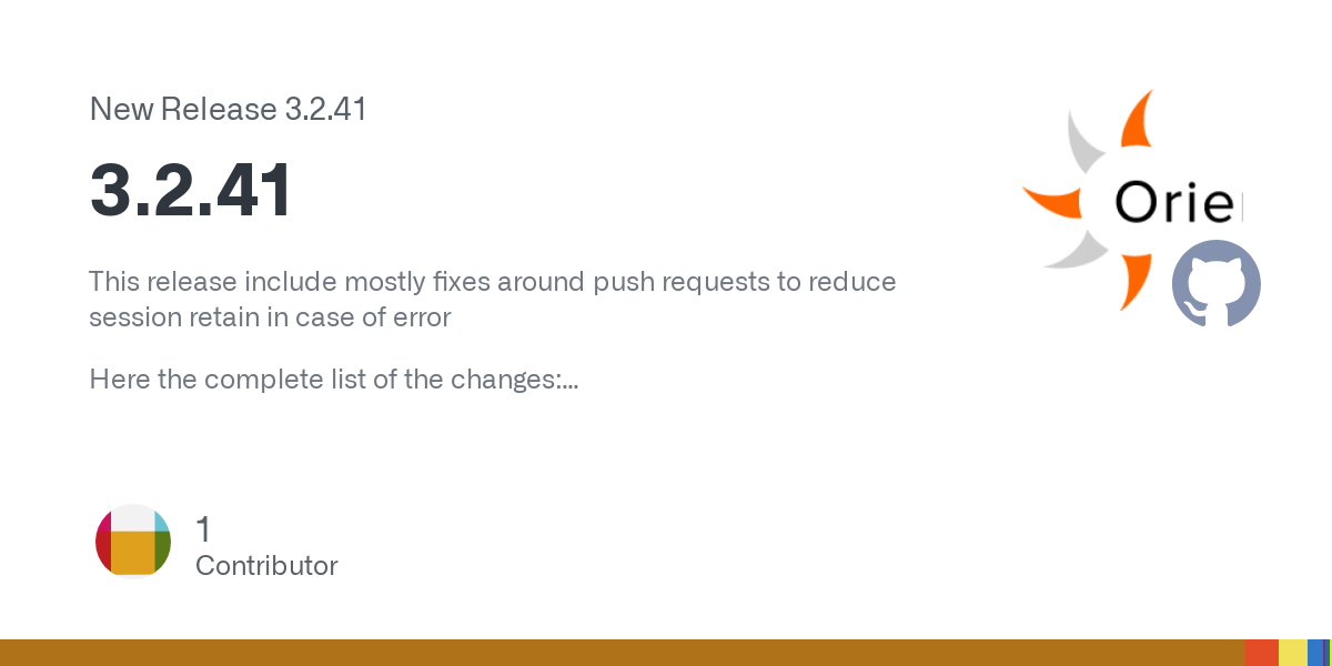 This release include mostly fixes around push requests to reduce session retain in case of error
Here the complete list of the changes:
Changes
Core

Fix synchronization on register and unregister ...