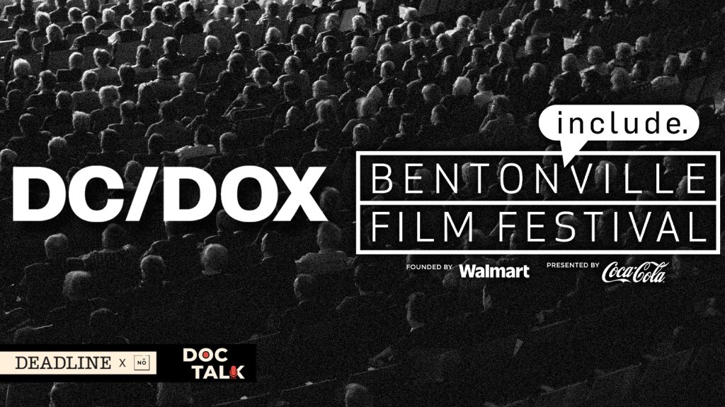 Logos of DC/Dox and Bentonville Film Festival