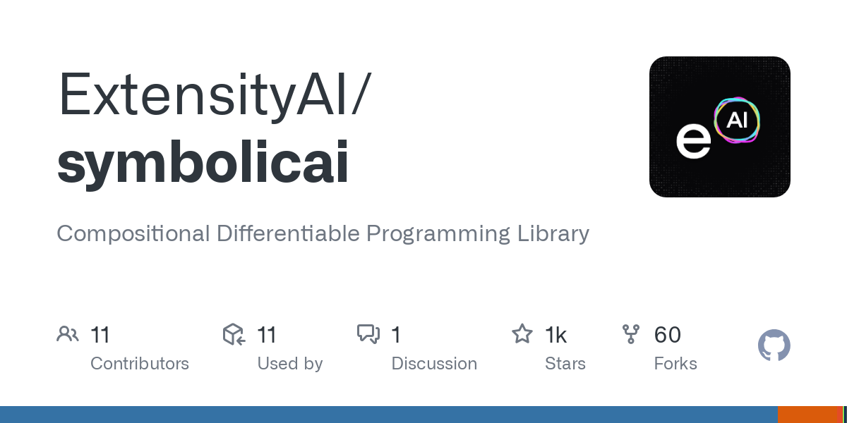 Compositional Differentiable Programming Library. Contribute to ExtensityAI/symbolicai development by creating an account on GitHub.