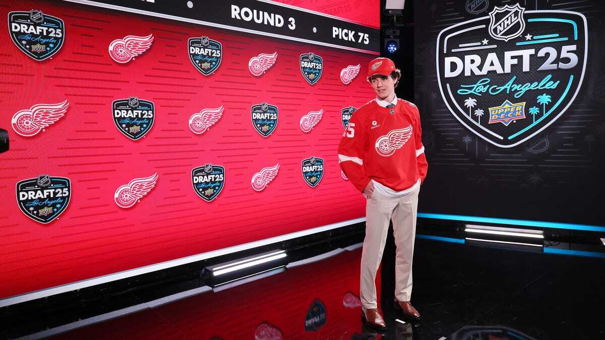 Wings select Sweden's Eddie Genborg to start Day 2 of NHL Draft