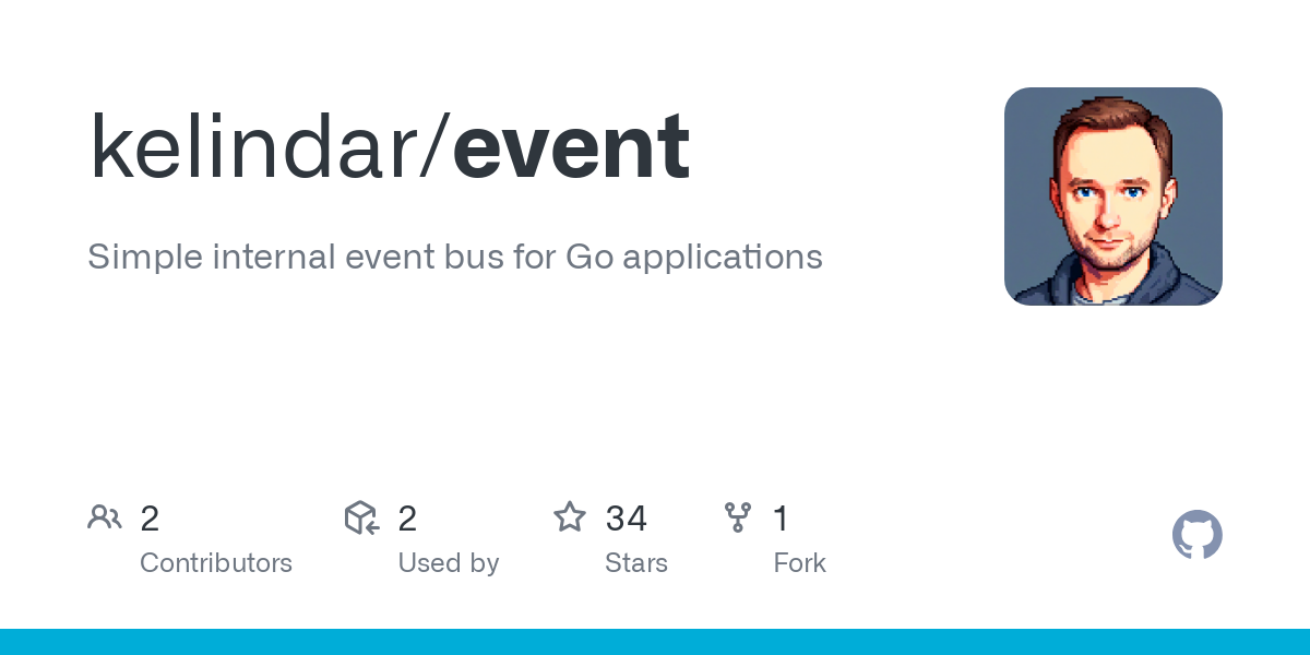 Simple internal event bus for Go applications. Contribute to kelindar/event development by creating an account on GitHub.