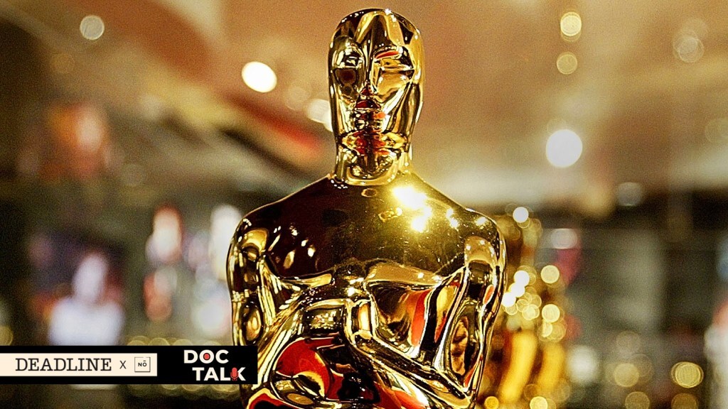 An Oscar statue at the Dolby Theater in Hollywood