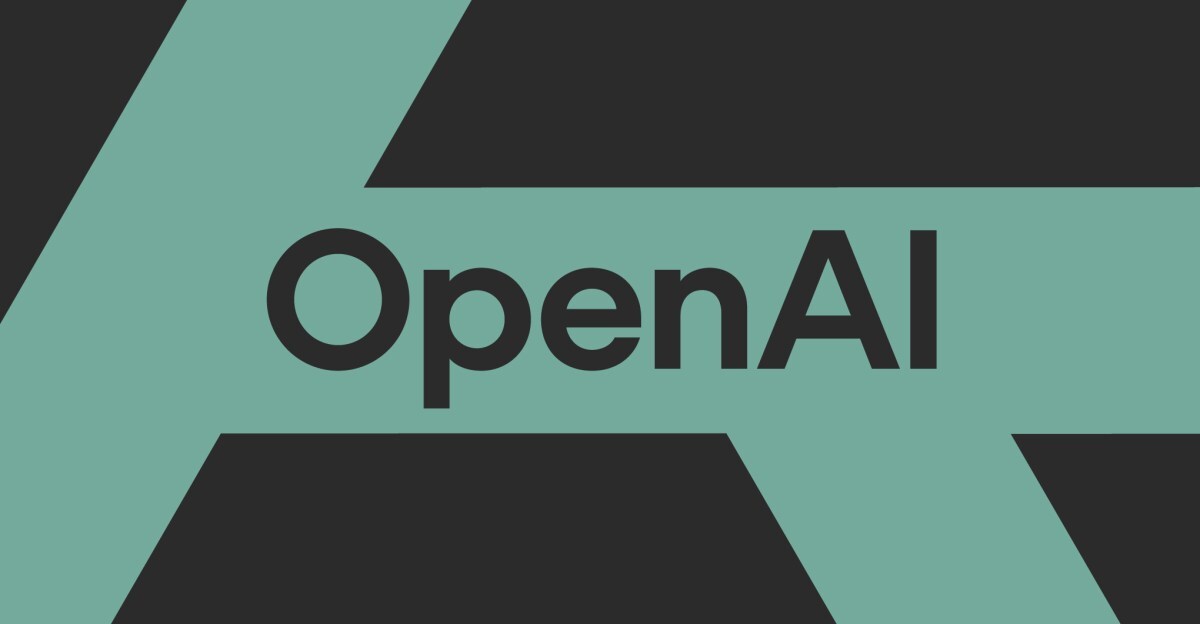 Vector illustration of the Open AI logo.