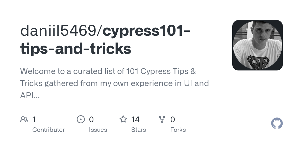 Welcome to a curated list of 101 Cypress Tips &amp; Tricks gathered from my own experience in UI and API automation. This guide is perfect for engineers building scalable and maintainable Cypress f...