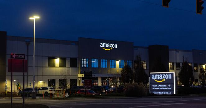 Amazon’s warehouse in West Jefferson, Ohio, where hundreds of workers were recently dismissed.
