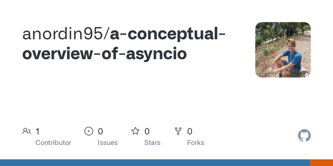 Contribute to anordin95/a-conceptual-overview-of-asyncio development by creating an account on GitHub.