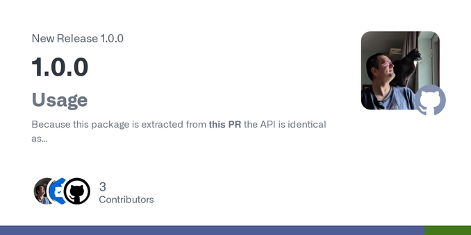 Usage
Because this package is extracted from this PR the API is identical as
to proposed there. Making it a two line change in any packages using this package once the PR has been merged. We, the
R... Usage
Because this package is extracted from this PR the API is identical as
to proposed there. Making it a two line change in any packages using this package once the PR has been merged. We, the
R...