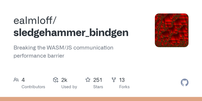 Breaking the WASM/JS communication performance barrier - ealmloff/sledgehammer_bindgen