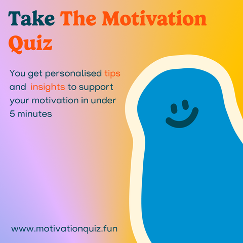 Image Text reads:

I'm pleased to announce the launch of The Motivation Quiz today.

You get personalised tips and insights to support your motivation in under 5 minutes. Totally free.

I'd love to know what you think and if you find tools like this useful?

Try it out motivationquiz.fun