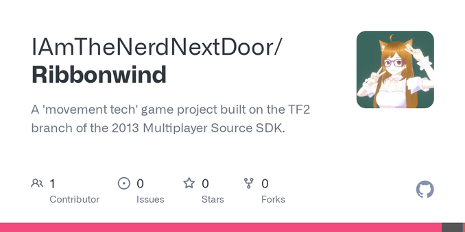 A 'movement tech' game project built on the TF2 branch of the 2013 Multiplayer Source SDK. - IAmTheNerdNextDoor/Ribbonwind