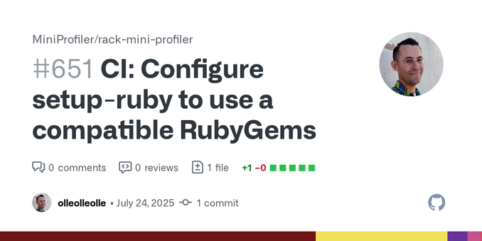 This PR configures setup-ruby to use the latest-compatible RubyGems that for the current running Ruby.
This is an attempt to make mini_racer install correctly, on Ruby 3.1... which panned out, we a...