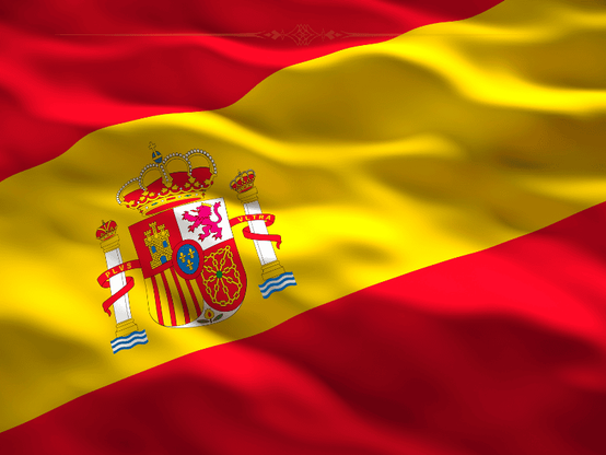 The flag of Spain