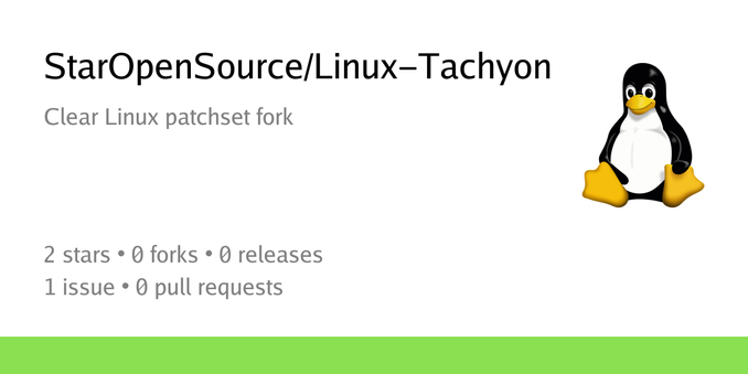 Summary card of repository StarOpenSource/Linux-Tachyon