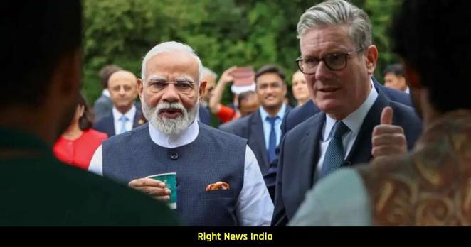Discussion Over Tea With Keir Starmer At A Tea Stall In Britain