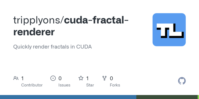 Quickly render fractals in CUDA. Contribute to tripplyons/cuda-fractal-renderer development by creating an account on GitHub.
