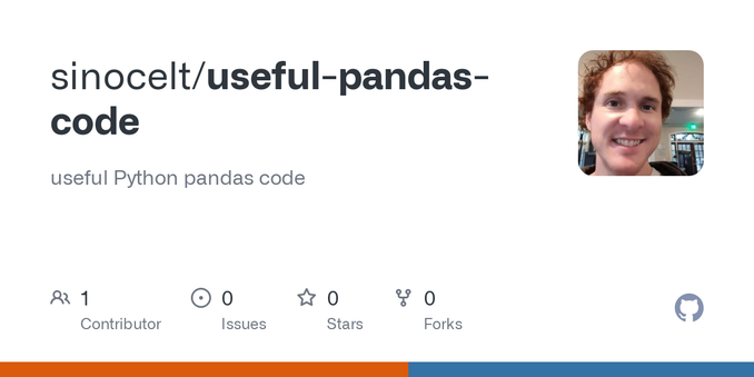 useful Python pandas code. Contribute to sinocelt/useful-pandas-code development by creating an account on GitHub. useful Python pandas code. Contribute to sinocelt/useful-pandas-code development by creating an account on GitHub.