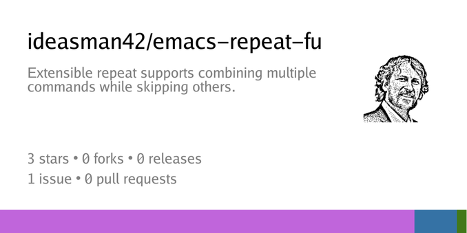 Summary card of repository ideasman42/emacs-repeat-fu