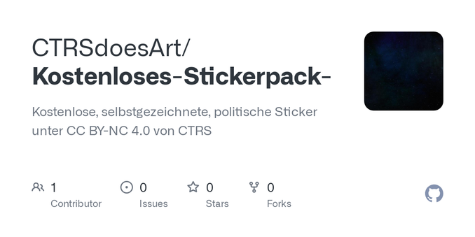 Kostenlose, selbstgezeichnete, politische Sticker unter CC BY-NC 4.0 von CTRS - CTRSdoesArt/Kostenloses-Stickerpack-