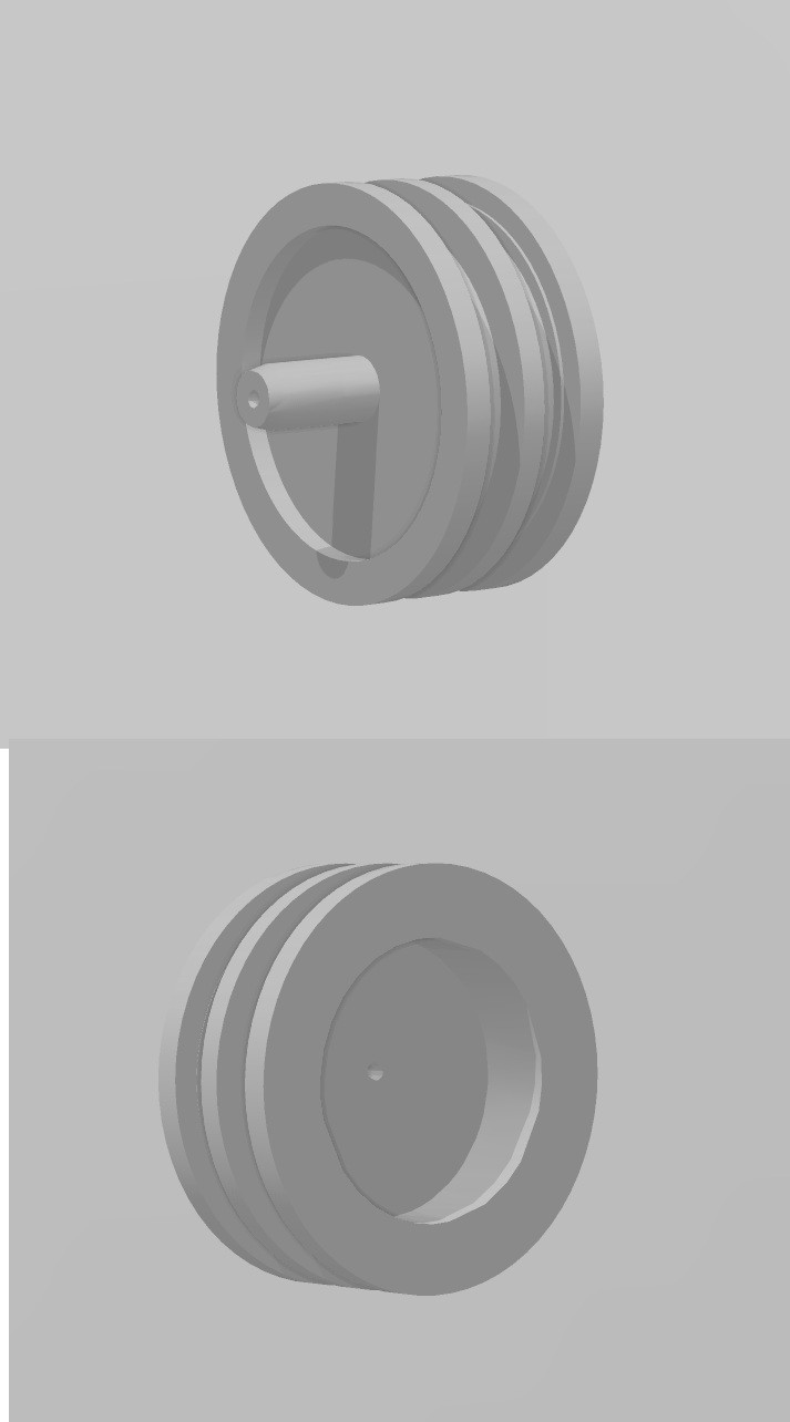 Plastic 3d printed part to improve the flow from the air compressor. It is round and has two slots in the side to hold o-rings. Both ends are recessed into the body and it has a tube protruding from one side that has a hole in it to allow air to bleed out for pressure release.